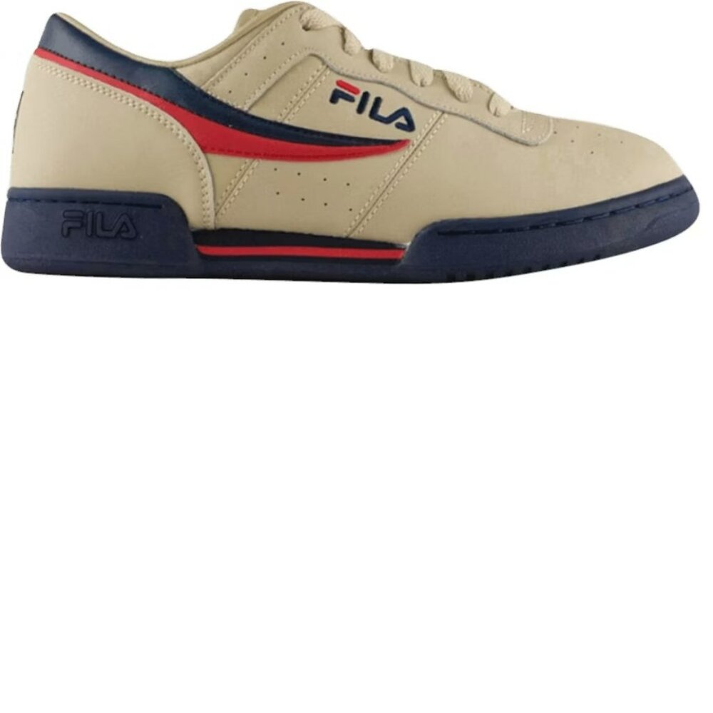 Tan/Beige/Cream, Peacoat & Red Fila Original, Classic Fitness Sneaker. New